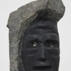 Small Dark Mask by Kudlu Kellypalik from Kinngait - Cape Dorset