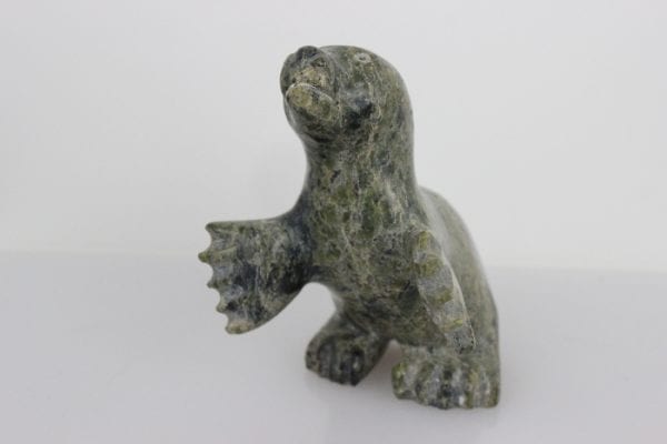 Sitting Seal by Unknown Carver from Kinngait--Cape Dorset