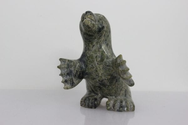 Sitting Seal by Unknown Carver from Kinngait--Cape Dorset