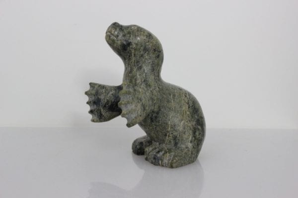 Sitting Seal by Unknown Carver from Kinngait--Cape Dorset