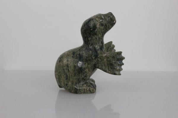 Sitting Seal by Unknown Carver from Kinngait--Cape Dorset