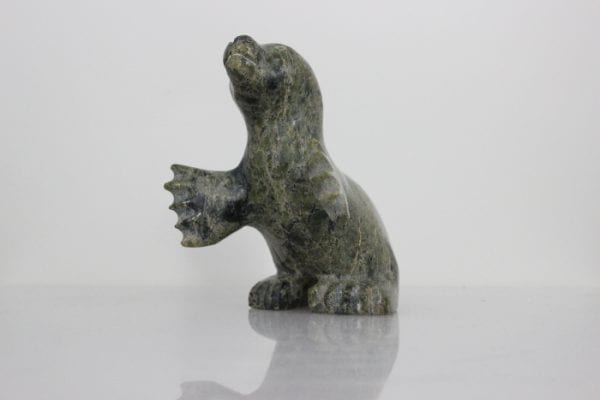 Sitting Seal by Unknown Carver from Kinngait--Cape Dorset