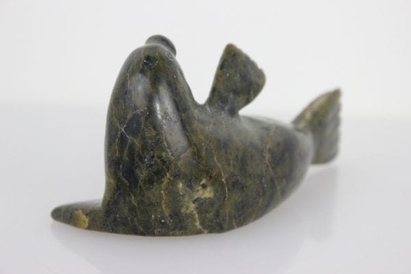 Reclining Seal by Unknown Artist from Cape Dorset -- Kinngait