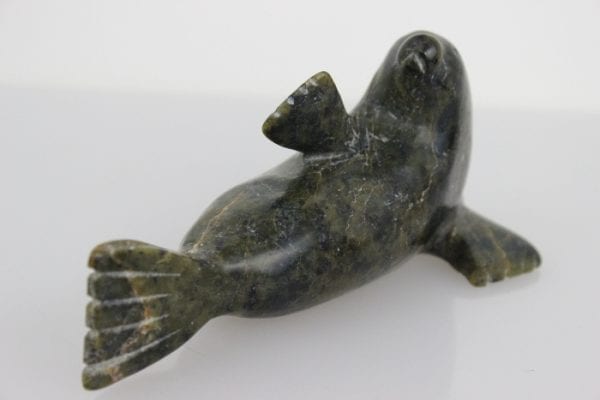 Reclining Seal by Unknown Artist from Cape Dorset -- Kinngait