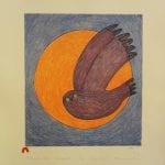 Print Nocturnal Owl by Ningiukulu Teevee from Cape Dorset - Kinngait