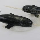 Narwhals by Pitseolak Qimirpik from Kinngait/Cape Dorset