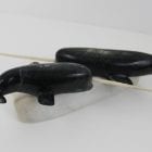 Narwhals by Pitseolak Qimirpik from Kinngait/Cape Dorset