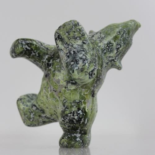 small dancing bear by Johnny Papigatok from Cape Dorset / Kinngait