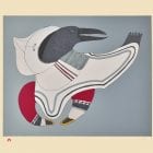 Raven's Regalia by Ningeokuluk Teevee from Cape Dorset/Kinngait