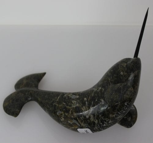 Narwhal by Nungusuituk Qajurajuk from Cape Dorset/Kinngait