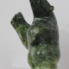 Green Serpentine Dancing Bear by Sapa Ashoona from Cape Dorset/Kinngait