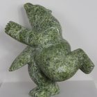 Green Dancing Bear by Palaya Qiatsuq from Cape Dorset/Kinngait