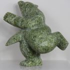 Green Dancing Bear by Palaya Qiatsuq from Cape Dorset/Kinngait