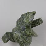 Green Dancing Bear by Palaya Qiatsuq from Cape Dorset/Kinngait