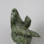 Green Dancing Bear by Palaya Qiatsuq from Cape Dorset/Kinngait