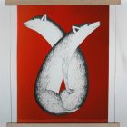 Foxes by Kakulu Saggiaktok from Cape Dorset / Kinngait