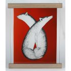 Foxes by Kakulu Saggiaktok from Cape Dorset / Kinngait