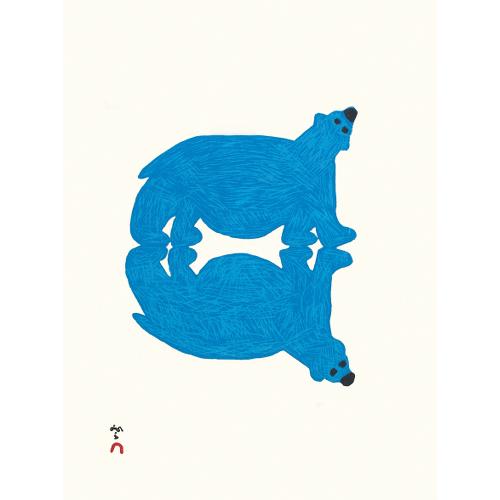 Bear's Reflection by Saimaiyu Akesuk 21-11 2021 Dorset Print Collection