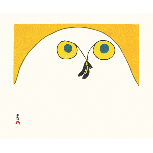 Strutting Owl by Ningiuluku Teevee 21-16 2021 Dorset Print Collection