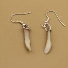 Teeth Earrings by Isabella Kridluar from Naujaat - Repulse Bay