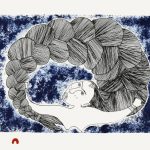 Sedna's Braid by Ningiukulu Teevee from the 2022 Dorset Print Collection