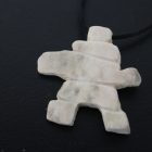 Bone Inuksuk Pendant from Nunavut