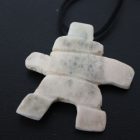 Bone Inuksuk Pendant from Nunavut