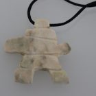 Bone Inuksuk Pendant from Nunavut