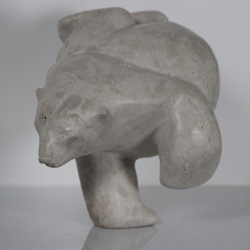 Two Way Dancing Bear by Isaaci Petaulassie from Cape Dorset / Kinngait