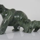 Bear with Cub by Pootoogook Jaw from Cape Dorset / Kinngait