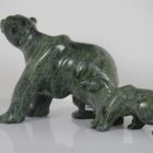 Bear with Cub by Pootoogook Jaw from Cape Dorset / Kinngait