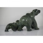 Bear with Cub by Pootoogook Jaw from Cape Dorset / Kinngait