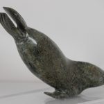 Seal by Ningeosiaq ashoona from Cape Dorset/Kinngait