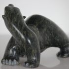 Looking Back Bear by Lucassie Etungat from Iqaluit