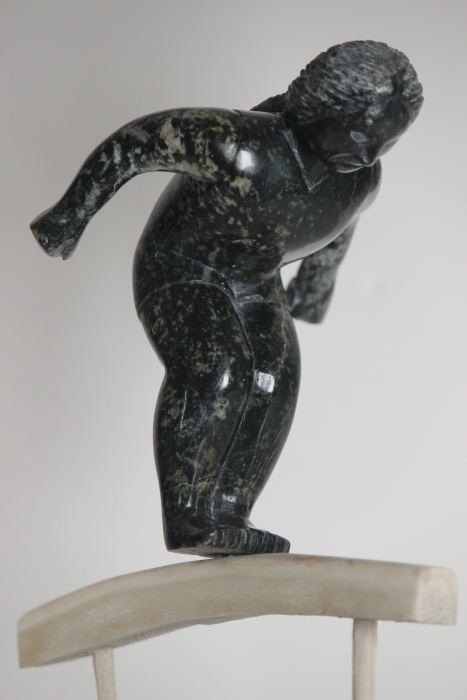 Gymnast by Isaaci Etidloie from Cape Dorset - Kinngait