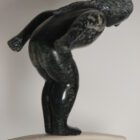 Gymnast by Isaaci Etidloie from Cape Dorset - Kinngait