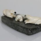 Two Bears and Seal by Isabelle Kridluar from Repulse Bay - Naujaat