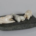 Two Bears and Seal by Isabelle Kridluar from Repulse Bay - Naujaat