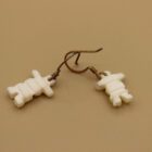 Inukshuk Earrings by Isabelle Kridluar from Repulse Bay - Naujaat