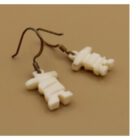 Inukshuk Earrings by Isabelle Kridluar from Repulse Bay - Naujaat