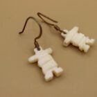 Inukshuk Earrings by Isabelle Kridluar from Repulse Bay - Naujaat