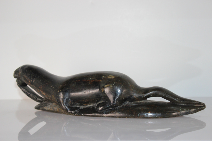 Otter with Fish by Josie Nulukie from Inukjuak