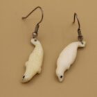 Ivory Seals Earrings by Isabelle Kridluar from repulse Bay - Naujaat