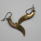 Copper Knife Earrings by Anon from Baker Lake