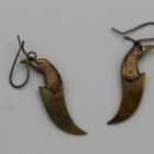 Copper Knife Earrings by Anon from Baker Lake