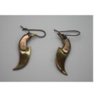 Copper Knife Earrings by Anon from Baker Lake