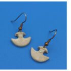 Bone Ulu Earrings by Anon from Baker Lake