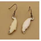 Ivory Seals Earrings by Isabelle Kridluar from repulse Bay - Naujaat