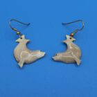 Antler Seal Earrings by K.L. from Baker Lake