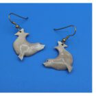 Antler Seal Earrings by K.L. from Baker Lake